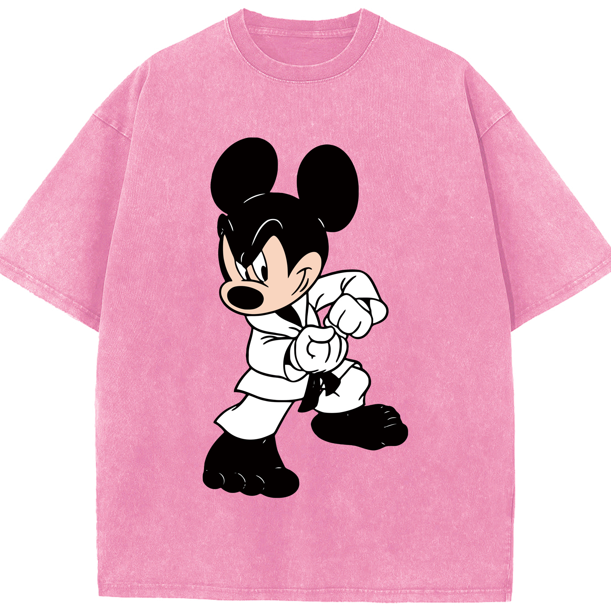 （画像用） ミッキーマウス Mickey Mouse 綿100% ヴィンテージ風 半袖Tシャツ（フロントプリント）